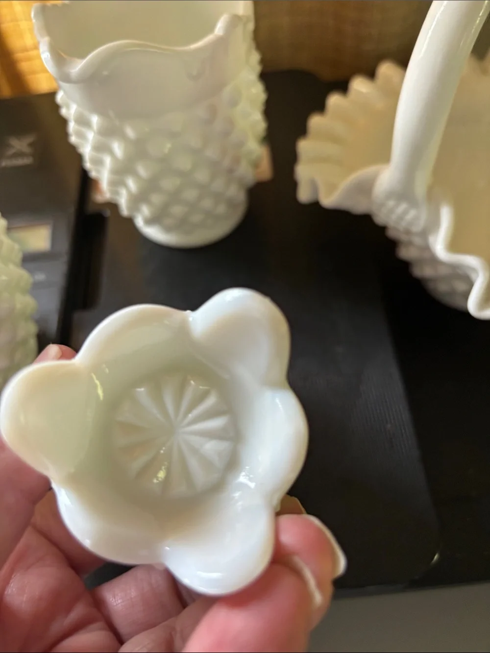 Fenton white hobnail bundle